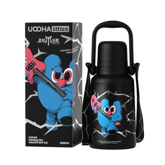 UOOHA Littles  保温悠悠桶 保温杯 大容量水杯1200ml  披荆斩棘 银色 UBW20-F