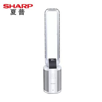 夏普（SHARP）  无叶风扇 直流变频家用无叶扇 纳米离子净化除菌 轻音低噪摇头立式塔扇 PJ-BD606A