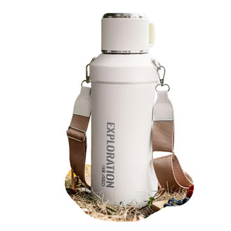 爱仕达/ASD  大容量保温杯户外便携大号水壶泡茶杯子新款316不锈钢杯子RWS15P41WG-W