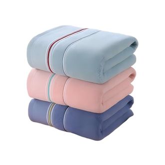 金号  KJ3073 4A级纯棉抗菌浴巾密封包装加厚吸水洗澡巾  140*72cm 370g