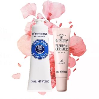 欧舒丹（L'OCCITANE）  乳木果手霜樱花唇膏组合装