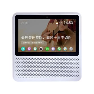 小度/Xiao Du  7英寸智能屏  蓝牙触屏音箱  收音机闹钟  1G+8G内存  1S  白色  新旧版随机发