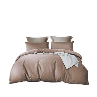 罗莱家纺（LUOLAI）  简粹60支四件套咖啡色 200*230cm