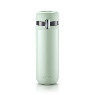 物生物（RELEA）  云想保温杯大容量智能显温泡茶杯316不锈钢水杯450ML