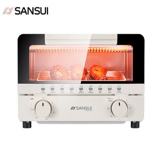 SANSUI  电烤箱SKX09家用迷你小型烘焙小烤箱控温烤蛋糕披萨
