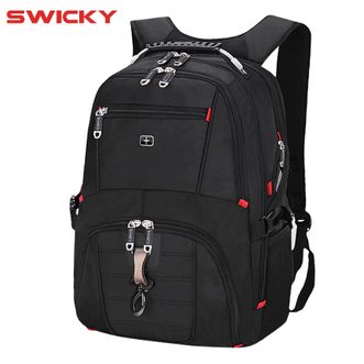 瑞驰SWICKY 大容量防泼水双肩包男户外旅行休闲商务包8112 大号