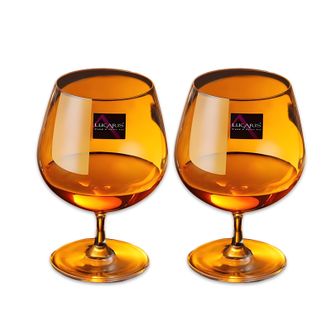 LUCARIS  威士忌酒杯  上海精髓白兰地650ml*2只  高脚杯红酒杯葡萄酒杯酒具