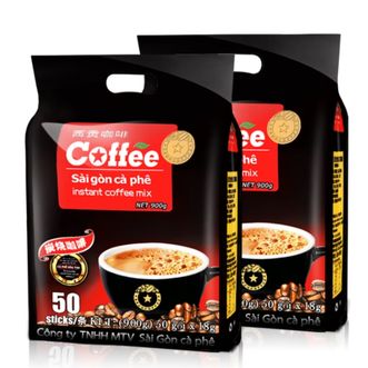 西贡  炭烧900g*2包共100杯