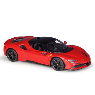 比美高  法拉利 SF90 Stradale 1/18仿真合金汽车模型玩具 BRG-18-16015