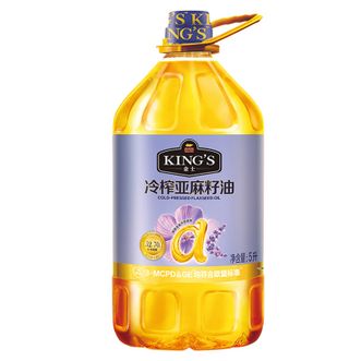金龙鱼  亚麻籽油-冷榨--5升