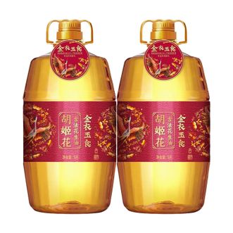 胡姬花  金衣玉食古法花生油  压榨食用油  5L*2桶装