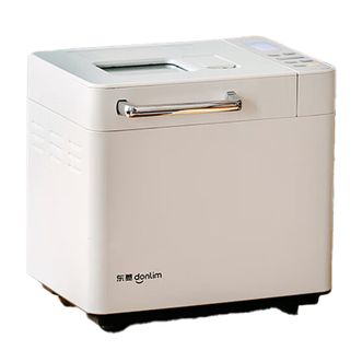 东菱/Donlim  面包机全自动烤面包和面机冰淇淋机家用 多功能和面机可预约自动撒料 DL-4705 棉云白