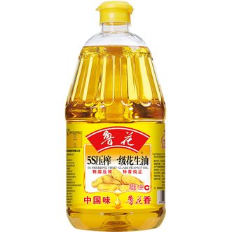 鲁花花生油5S压榨一级花生油食用油1.8L