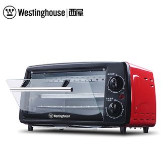 西屋/Westinghouse  正品家用厨房电烤箱12L多功能烘焙小型烤箱 电子式精准控温温度调节按钮