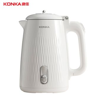 康佳/Konka  电热水壶电水壶食品级304不锈钢内胆双层防烫1.6升大容量1500W快速加热