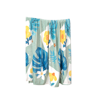 生活元素  秋叶绿云貂绒毯SY-022Y(200*230cm)