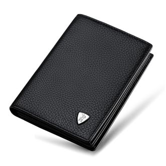 英皇保罗WILLIAMPOLO男士钱包短款真皮钱夹高档商务休闲卡包（竖款）213