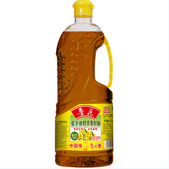 鲁花  低芥酸特香菜籽油900ml 非转基因 粮油 食用油