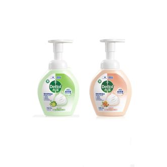 滴露/Dettol  泡沫洗手液西柚250ml+青柠250ml 消毒抑菌儿童家庭装泡泡非补充装