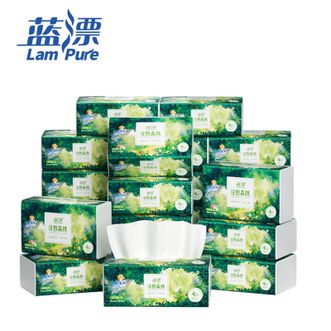 蓝漂  抽纸4层320张*54包  4D压花加厚绿野森林系列