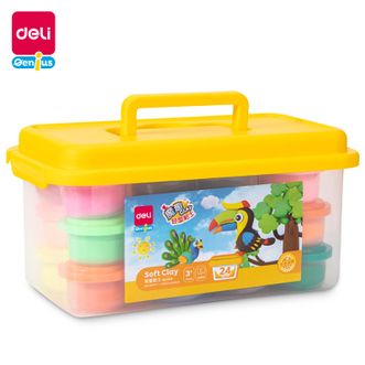 得力/deli  24色轻型粘土儿童益智玩具套装 67848