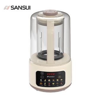 山水/Sansui  多功能加热破壁豆浆果汁料理机1.65L 米白 SJ-5223