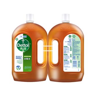 滴露/Dettol  消毒液1.8L*2瓶 家用衣物除菌液衣物消毒液家居室内环境地板消毒衣物除菌剂