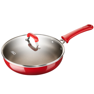 爱仕达/ASD  珐琅煎锅平底锅不粘锅燃气灶专用深牛排烙饼平底锅 26cm