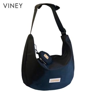 viney  女包大容量帆布斜挎包休闲包包饺子包单肩包 4904