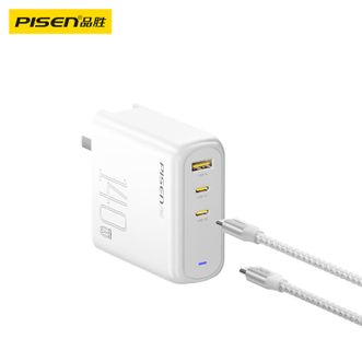 品胜(PISEN)  140W氮化镓多口充电器套装 Type-C/USB多口插头配数据线 兼容100W/65W通用苹果15华为小米三星手机Mac笔记本