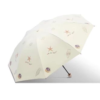 天堂伞  雨伞  三折防晒遮阳伞  八骨晴雨两用伞  33921E  听沙