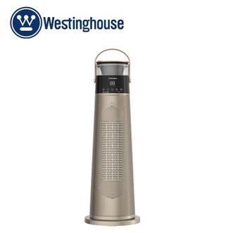 西屋/Westinghouse  取暖器家用暖风机立式电暖器电暖风浴室热风机摇头暖风扇省电节能烤火炉速热电暖气WTH-518R 【3D动态火焰加湿】香槟金
