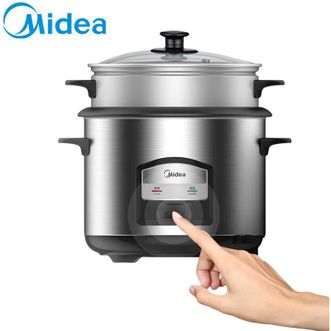 美的/Midea  电饭煲 6.5L双层大容量蒸煮多用电饭锅带蒸笼 MG-AFG6570