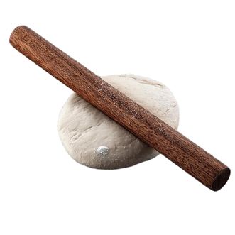 MAXCOOK  擀面杖  不易发霉 整木制鸡翅木压面棍烘焙小工具中号 单根长30cm MCPJ371