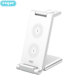 恩谷engue  三合一桌面无线充电器 EG-W8 带手机支架