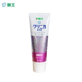 日本狮王（LION）  齿力佳酵素美白牙膏130g去渍去口臭含氟清新口气百花薄荷进口