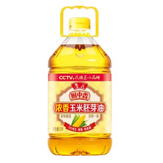 鲁花  玉米油 食用油浓香玉米胚芽油非转基因压榨5L