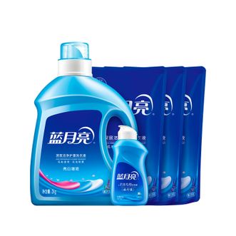 蓝月亮  洗衣液2000g+补充液500g×3+方便携带手洗衣液旅行装80g  礼品福利