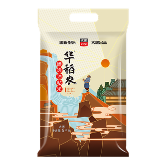 太粮TAILIANG RICE  新鲜大米10斤装 口感软糯 华稻农臻选油粘米 长粒大米 粳米 煲仔饭米  5kg*1袋