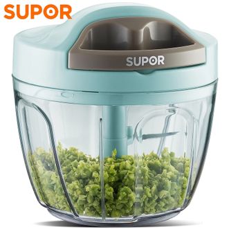 苏泊尔（SUPOR）拉蒜器家用手动多功能搅碎肉蔬菜料理器 【650ml容量+三刀头】KG65AB10