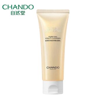 自然堂/Chando  金琉璃紧致焕活洁面100g  温和清洁细腻洗面奶