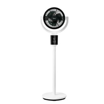 美的/Midea  空气循环扇家用电风扇空调伴侣遥控节能台立两用摇头落地扇卧室客厅低噪对流轻音净化扇 【语音控制 负离子净化 】GAI24JK