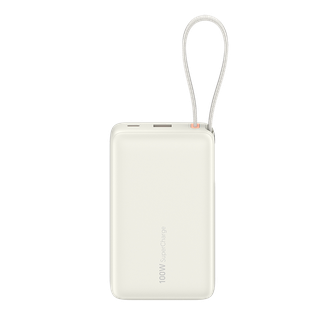 荣耀  荣耀亲选 移动电源 100W自带线版大容量超薄小巧便携 20000mAh