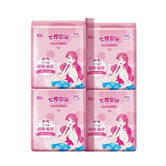 七度空间  优雅系列超薄棉柔日用姨妈巾共4包