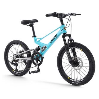 Jeep  镁合金一体成型车架双减震碟刹变速20寸儿童自行车山地车-星途20寸