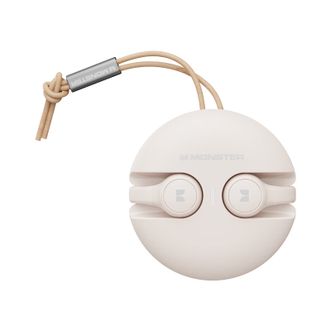 魔声/Monster  夹耳式OWS蓝牙耳机 XKT21 耳夹式蓝牙耳机 骨传导概念无线开放式不入耳耳机 运动跑步通话降噪音乐耳机 米白色