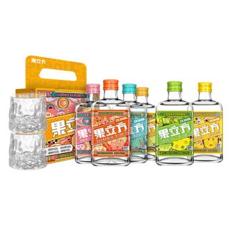 江小白  果立方168ml*6瓶低度微醺风味水果酒混合口味（六种口味）