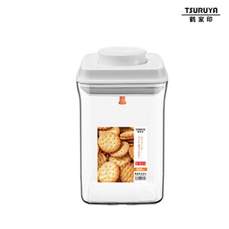 鹤家印(TSURUYA)  密封罐一键按压式杂粮收纳盒（ 900ml）