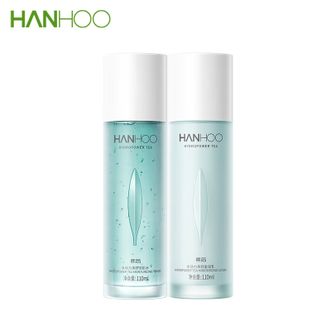 韩后  水动力茶舒水乳2件套 敏感肌补水保湿 护肤化妆品水110ml+乳110ml
