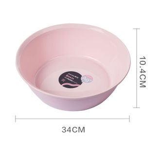 茶花  塑料盆 34cm大号洗脸盆抗菌加厚洗菜和面盆儿童洗屁屁